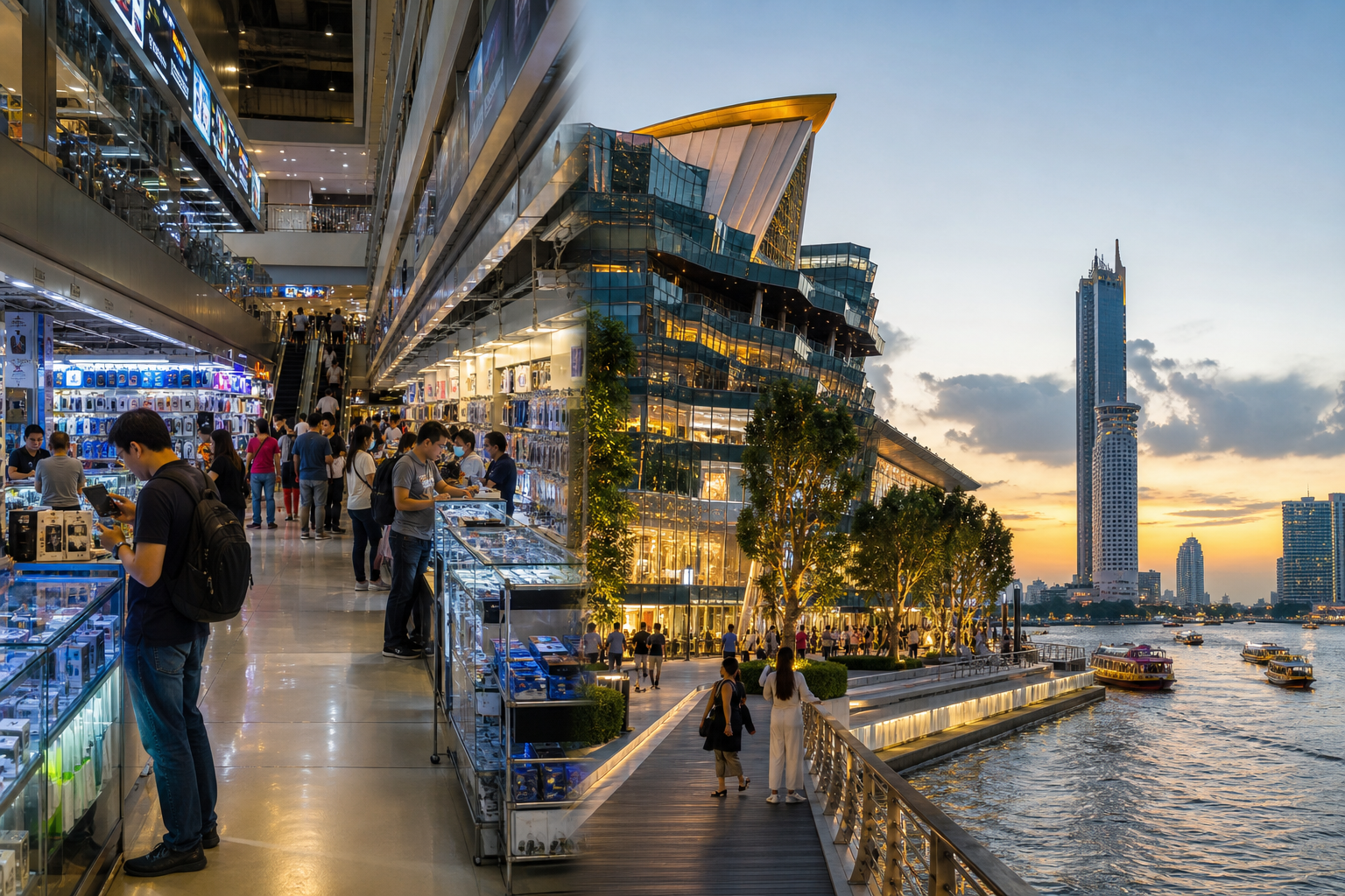 Explore Fortune Town and ICONSIAM