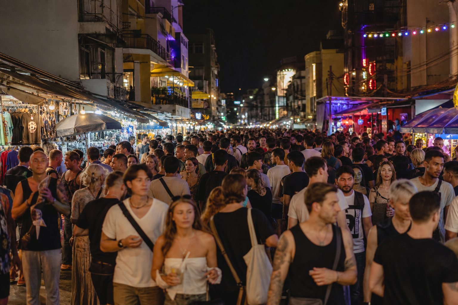 Khao San Road on Saturday Night