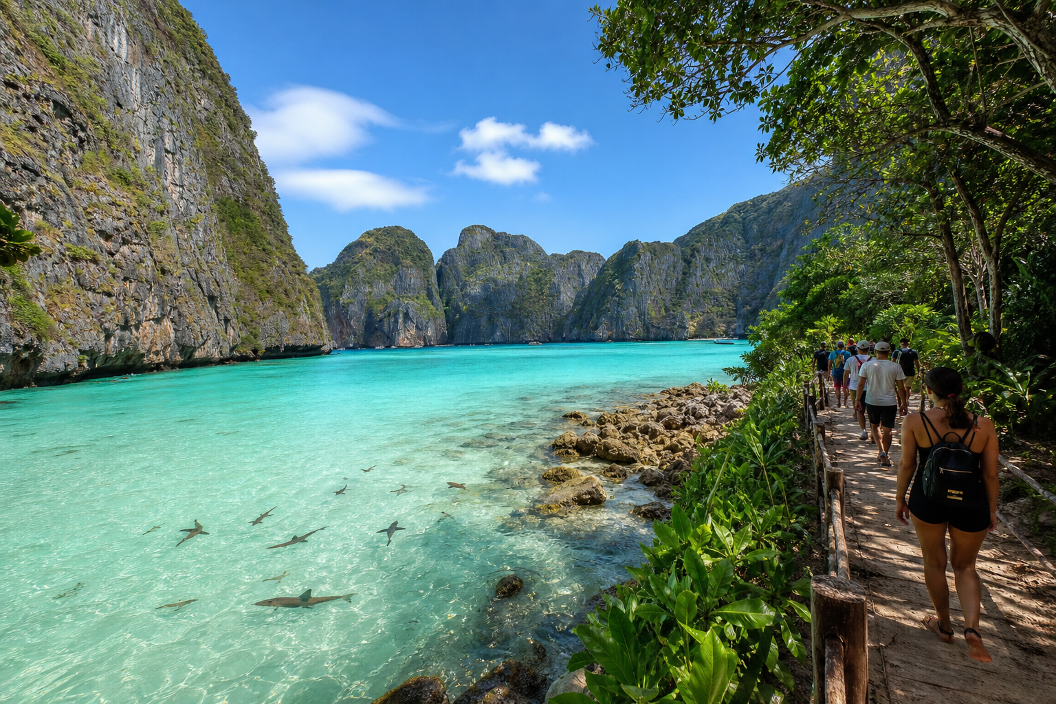 Maya Bay After Rehabilitation