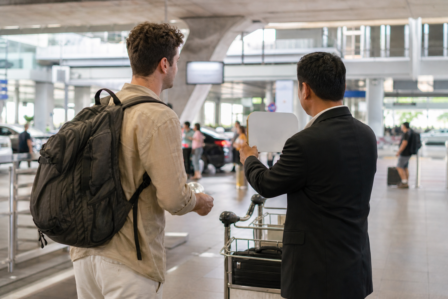 Meeting Prebooked Drivers and Handling Luggage