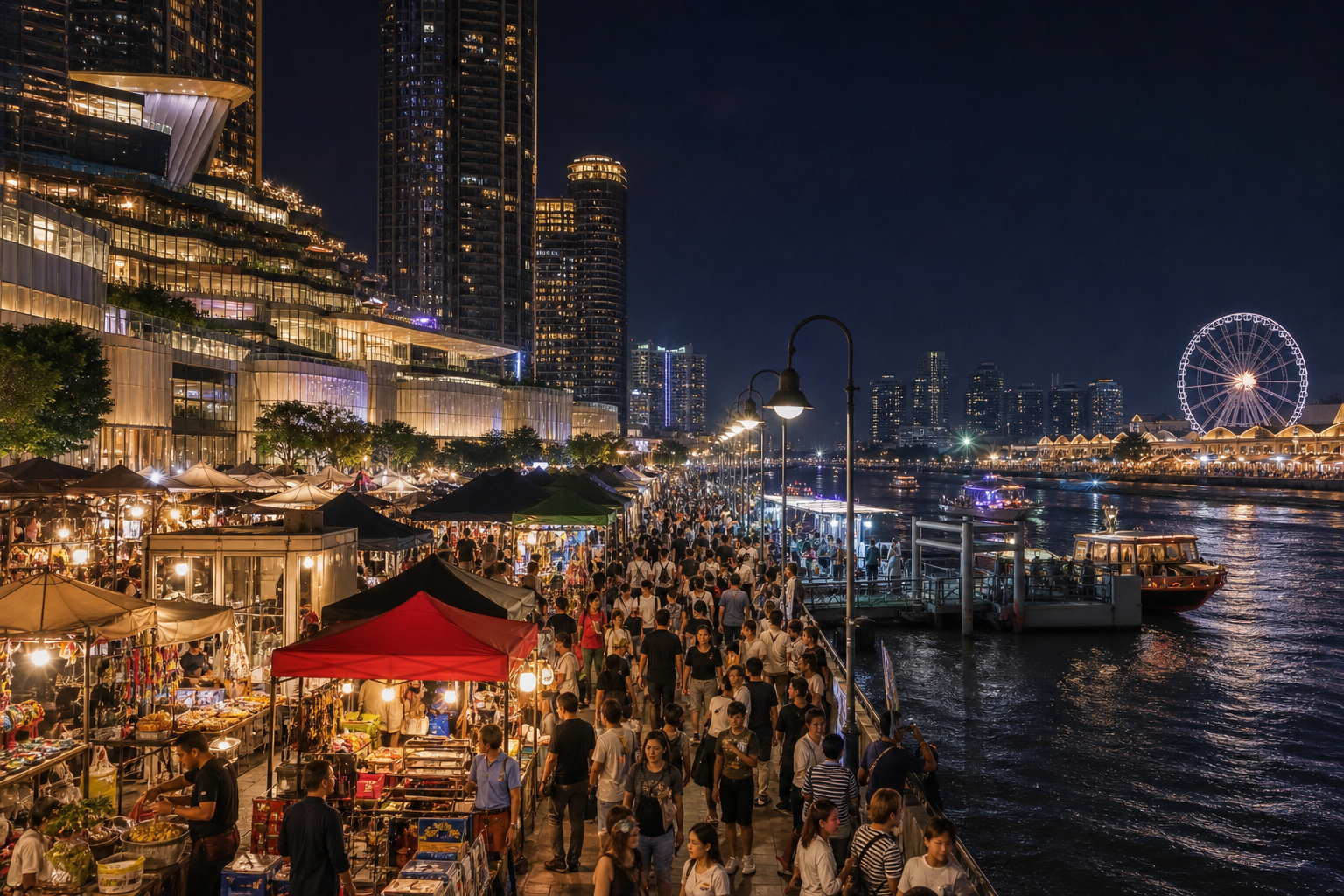 Night Markets, Iconsiam, and Asiatique