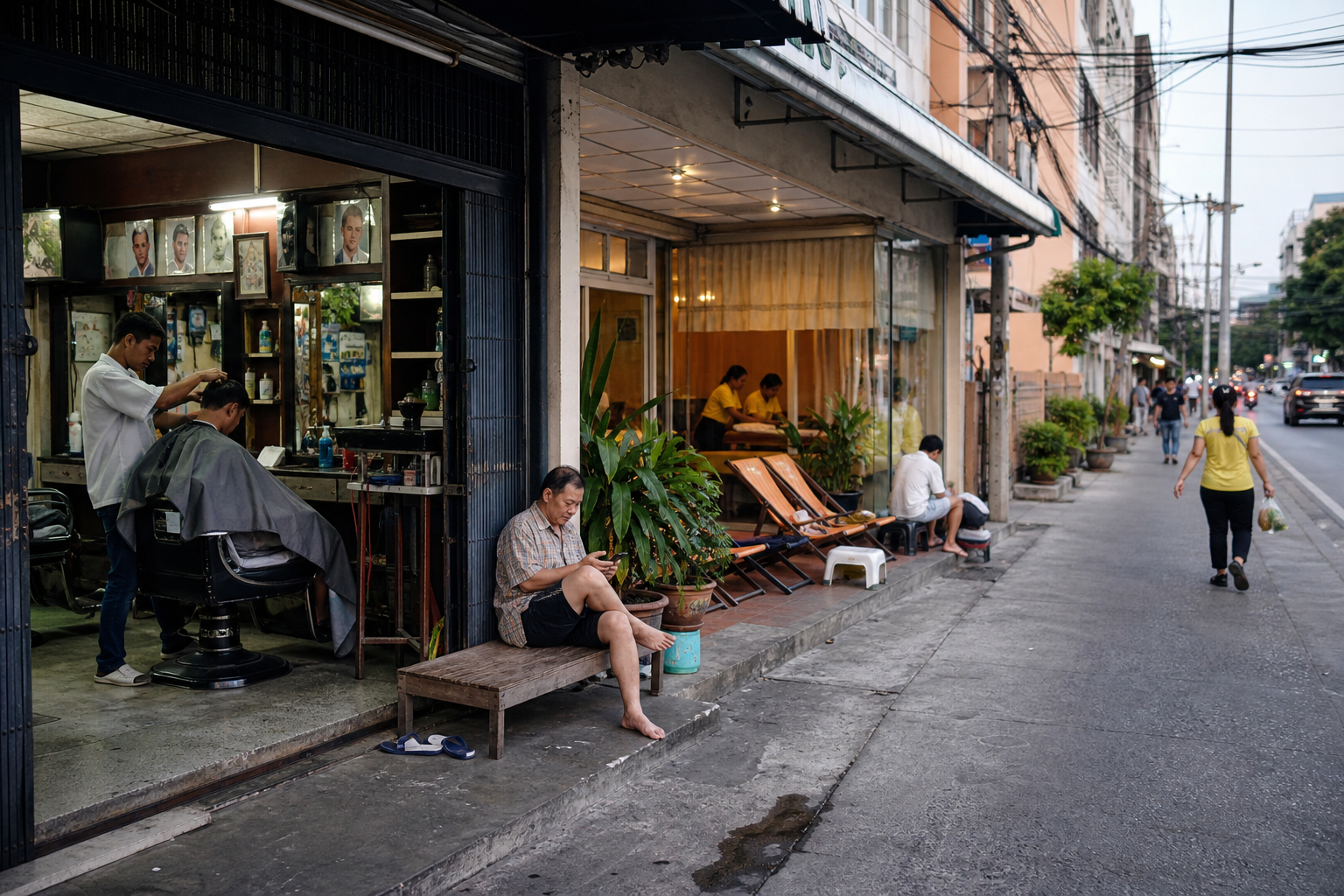 On Nut haircuts and local services