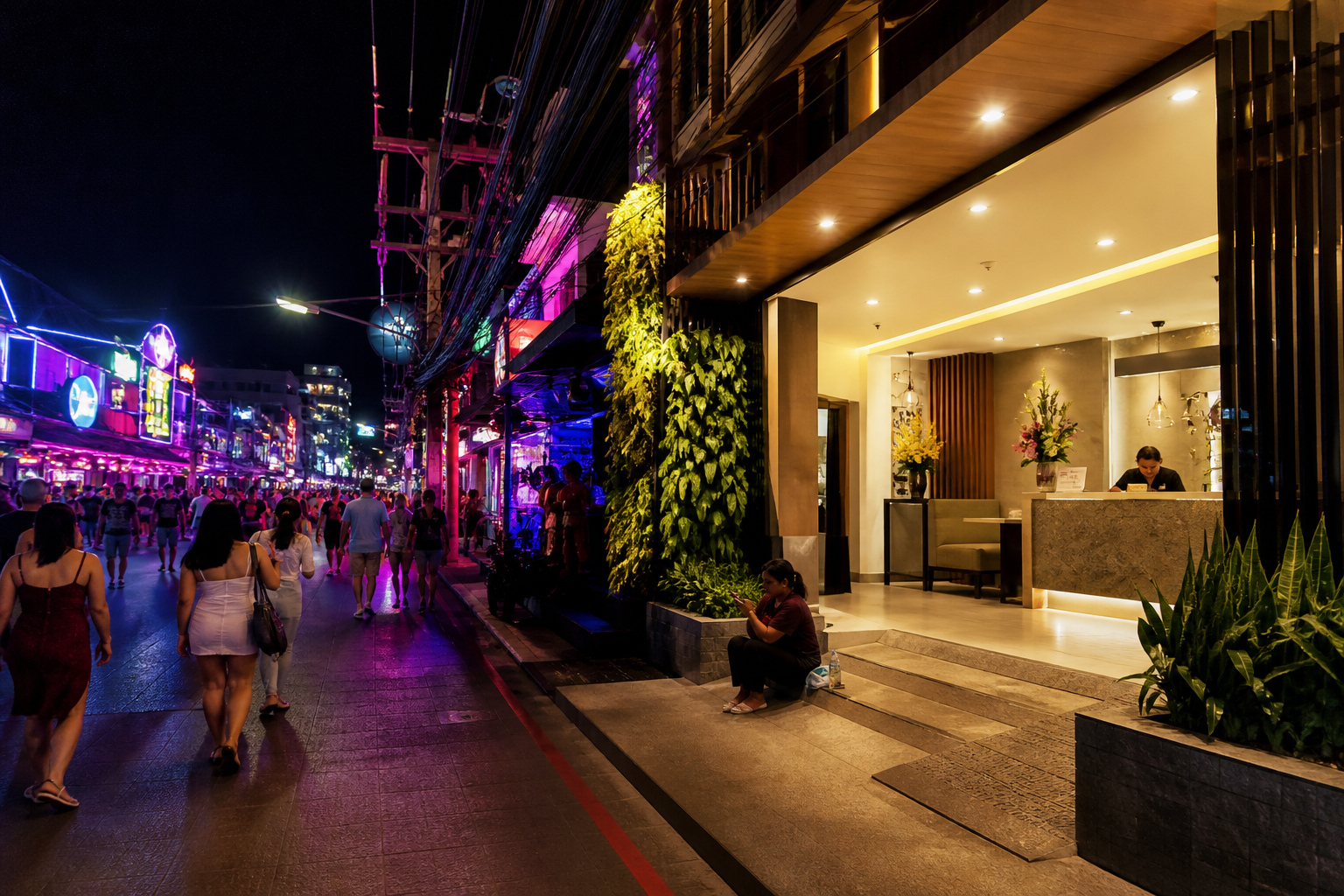 Reach the Budget Hotel from Patong Nightlife