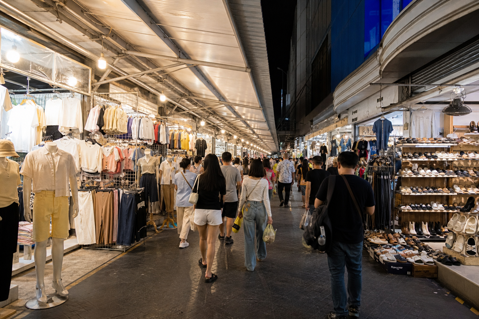 Pratunam Night Market for Late Shopping