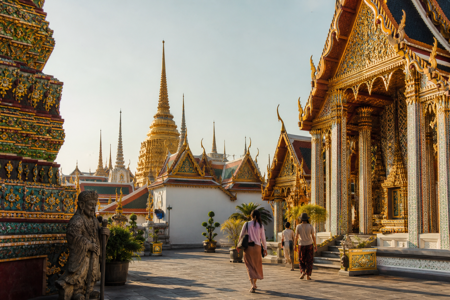 Rattanakosin Temples: Wat Pho, Grand Palace, and Wat Arun