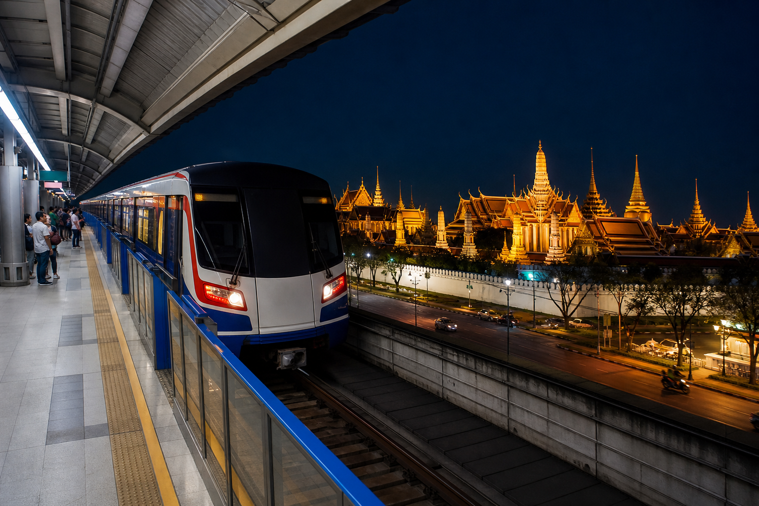 Reach Khao San Road from Sanam Chai