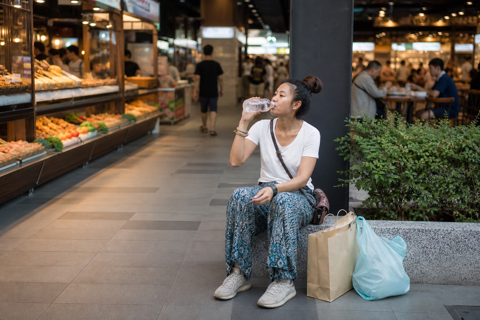 Shopping Comfort Food Courts and Market Heat