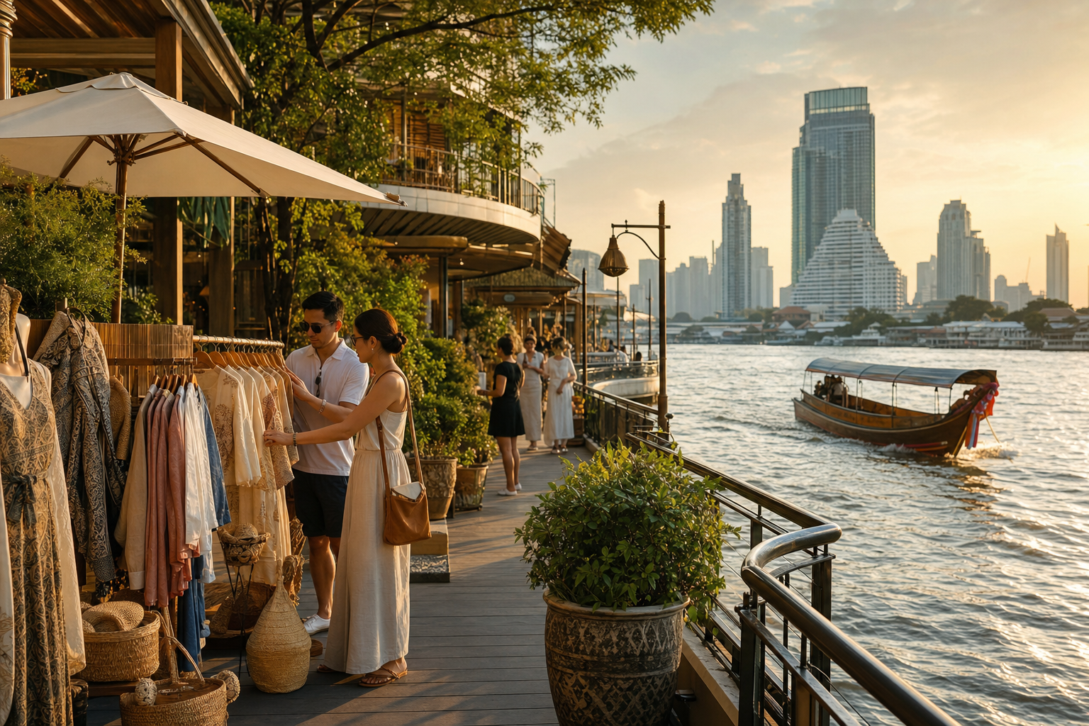 Shopping and Riverside Experiences in Bangkok