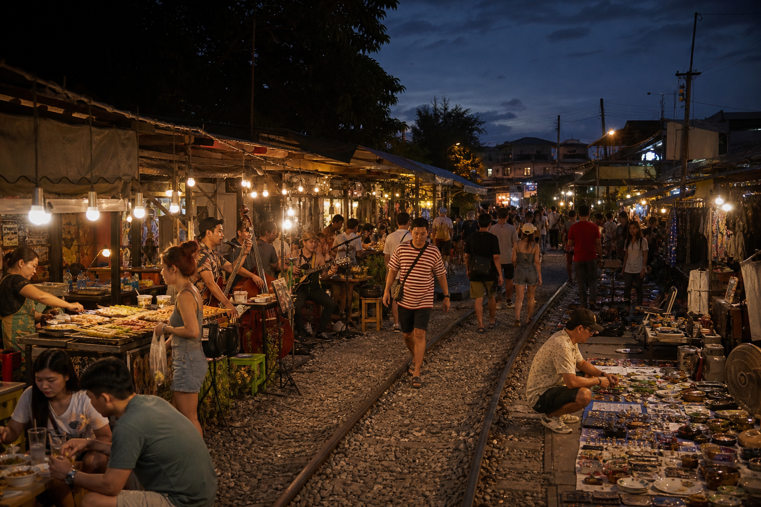 Suan Luang Train Market for Food and Vintage Shopping