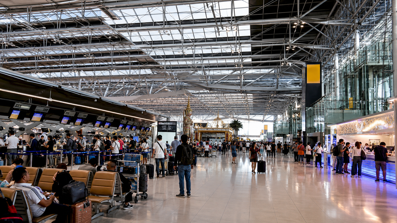 Suvarnabhumi Airport Restaurants, Departures, and VAT Refunds