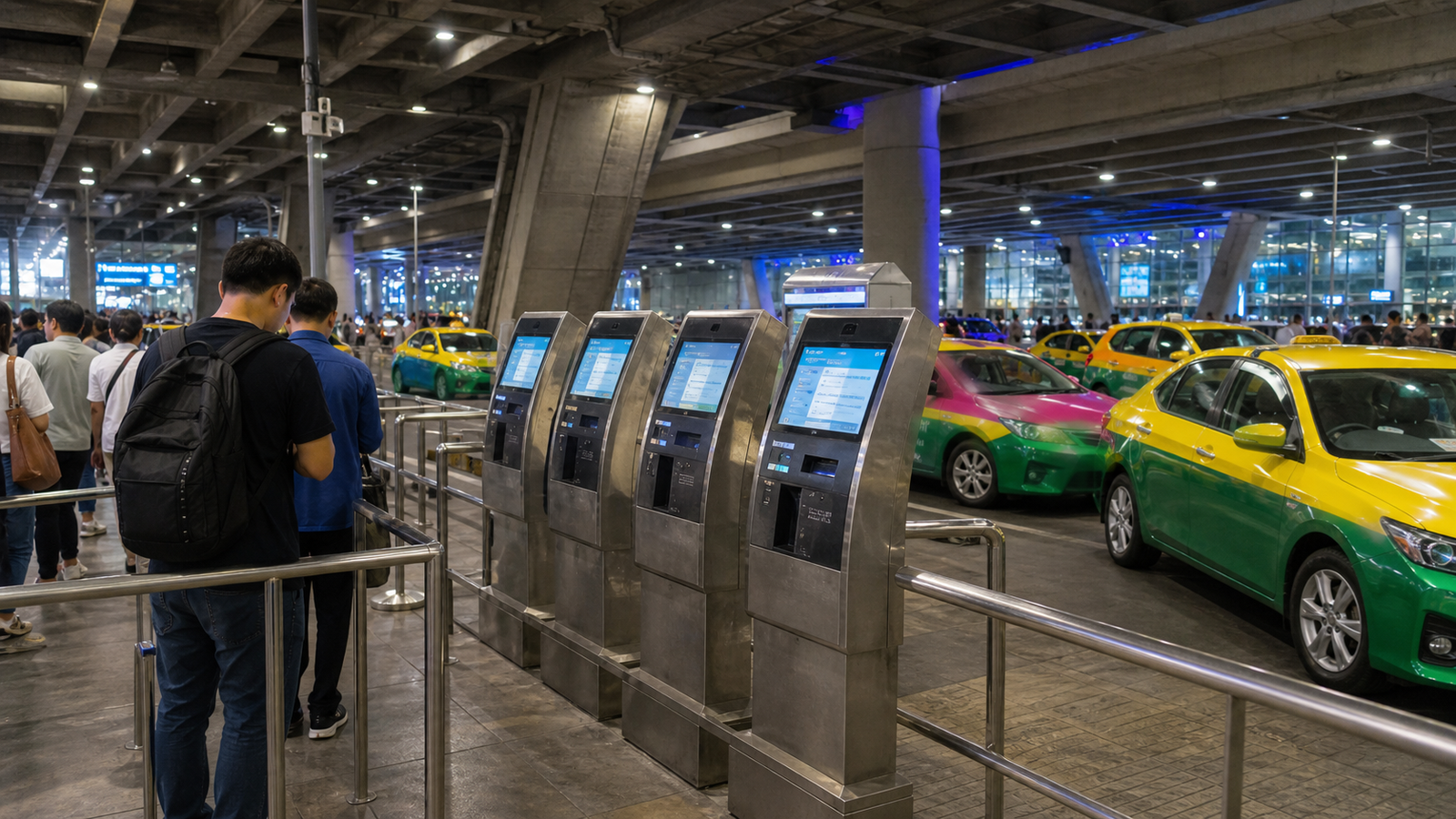Suvarnabhumi Airport Public Taxis and Buses