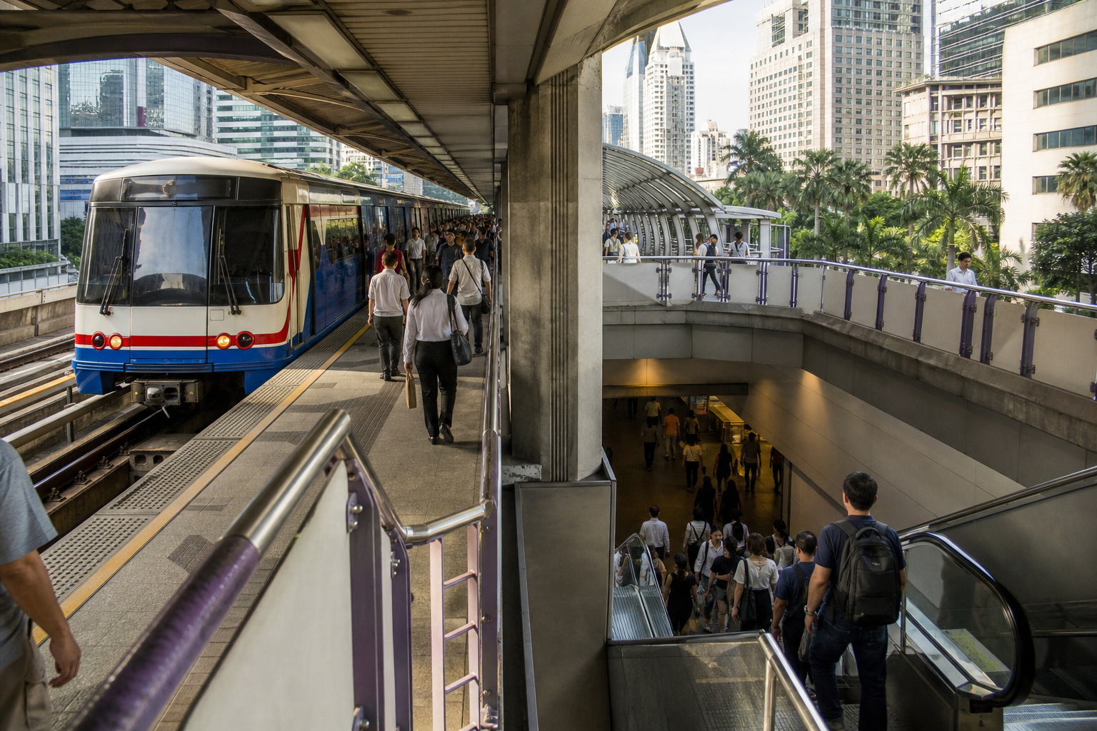 Weekly BTS and MRT transport costs
