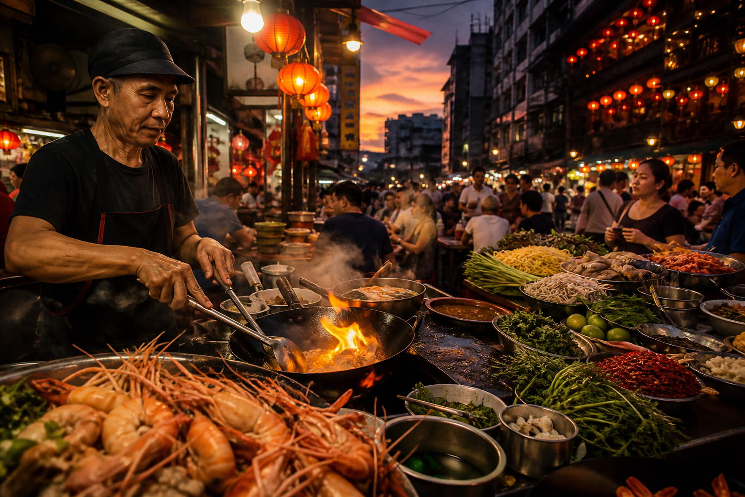 Yaowarat Road and Soi Nana Street Food