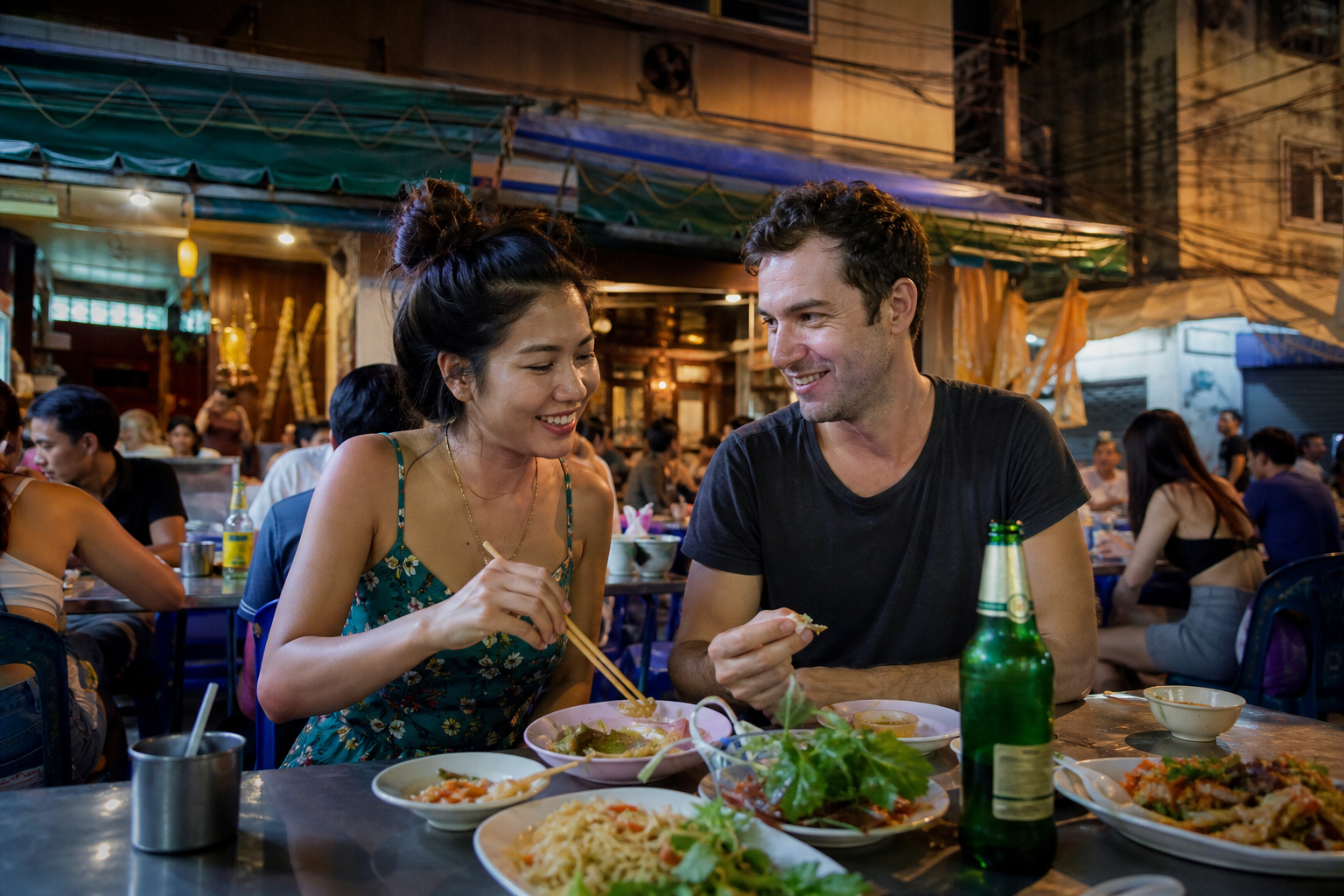 A Chaotic Night of Chang Beer and Thai Food