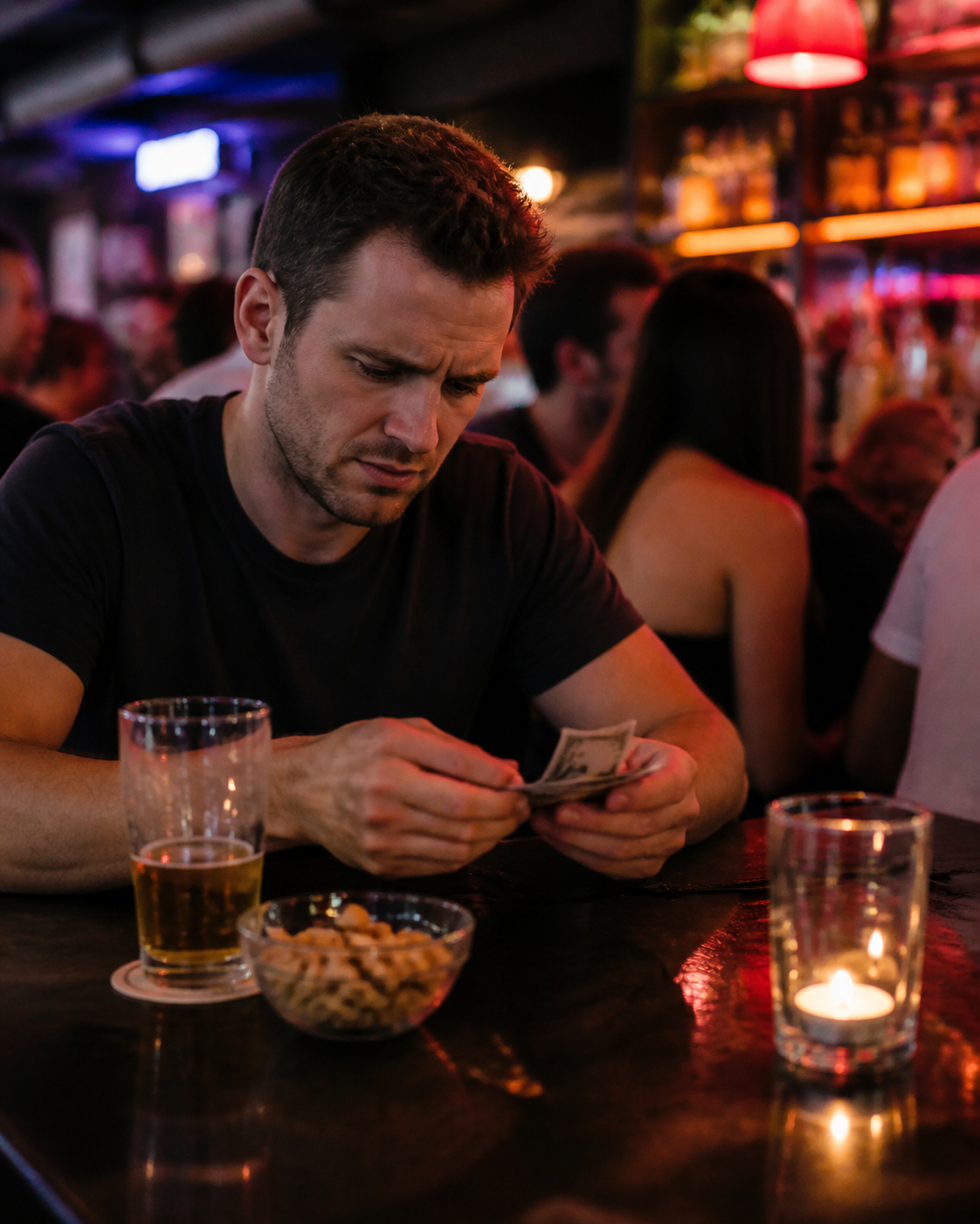 A Final Visit to the Bar Drains My Remaining Cash