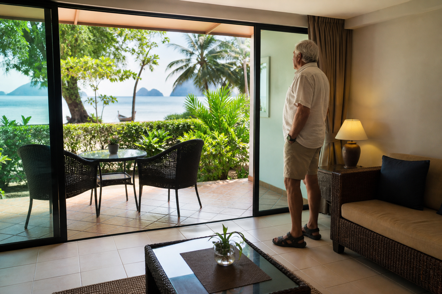 A Ground-Floor Condo by the Beach