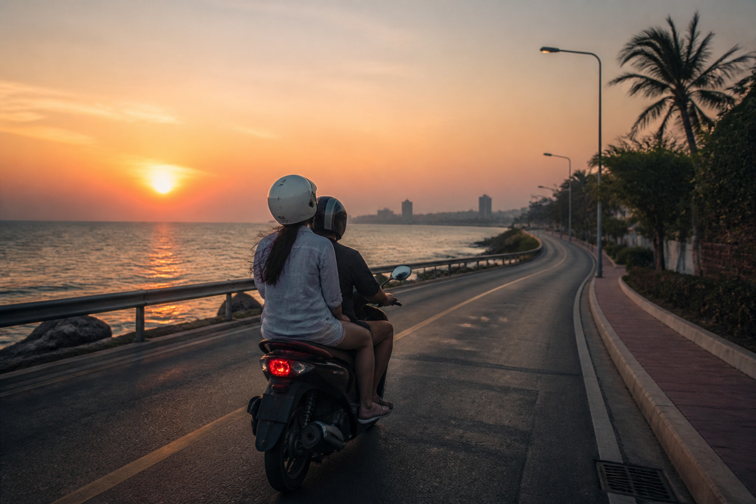 A Late-Night Motorbike Ride in Pattaya