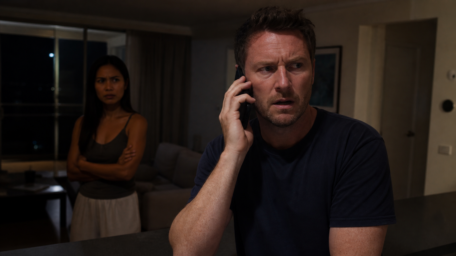 A Man Answered The Phone