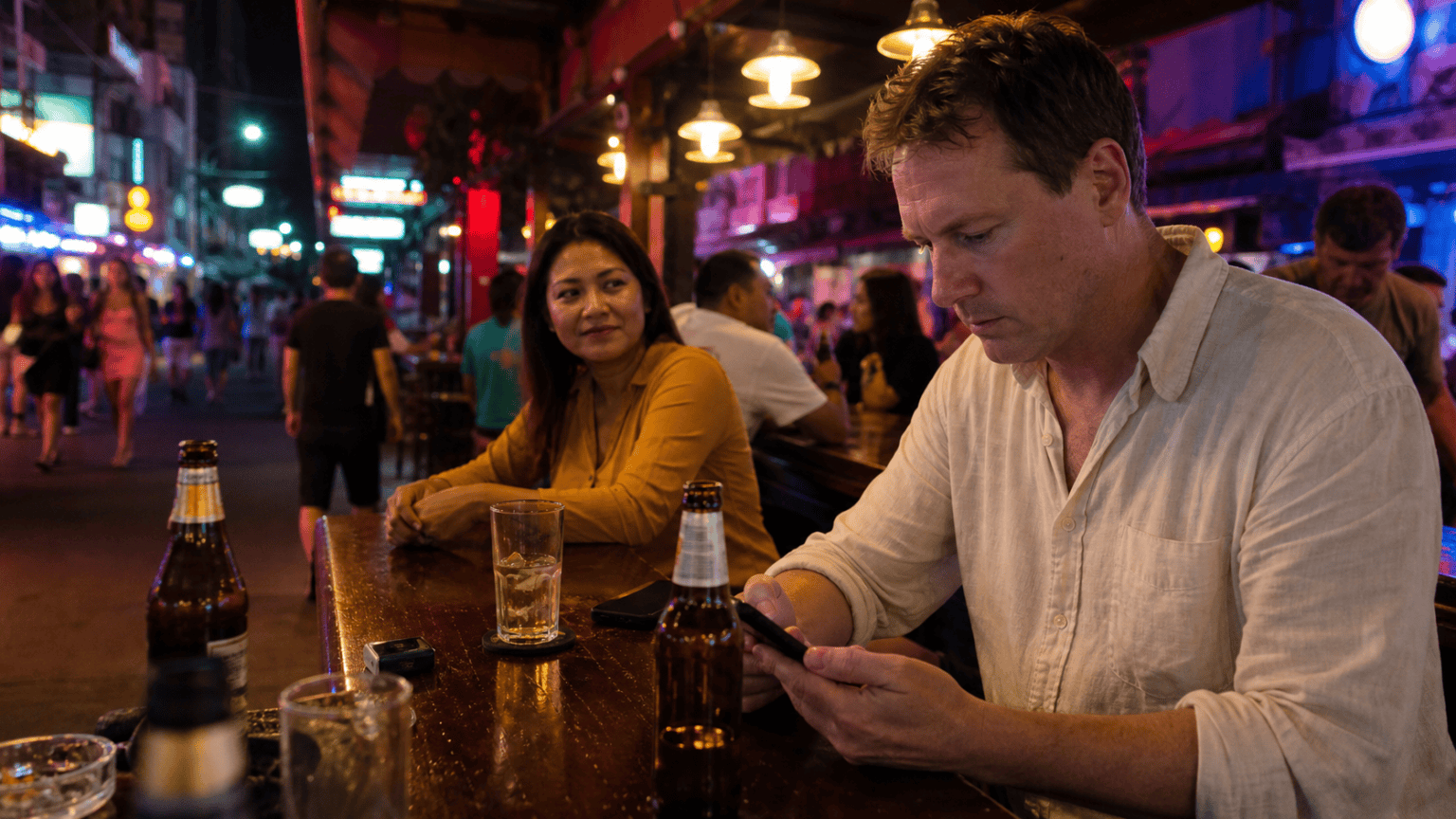 A Pattaya Bar Girl Finds a Traveller's Email Address
