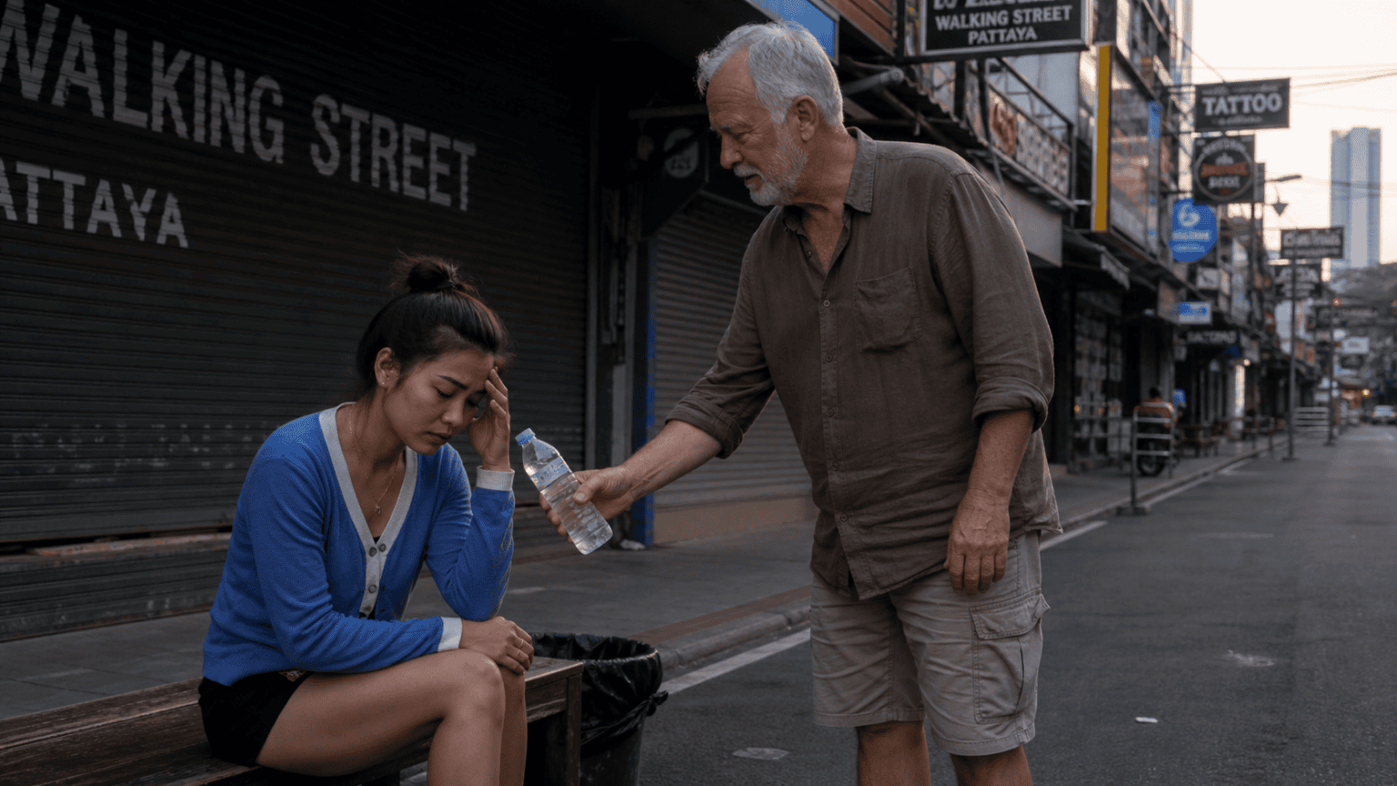 A Sick Bar Girl Shows Unexpected Kindness on Walking Street