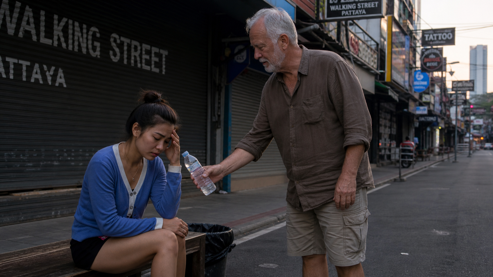 A Sick Bar Girl Shows Unexpected Kindness on Walking Street