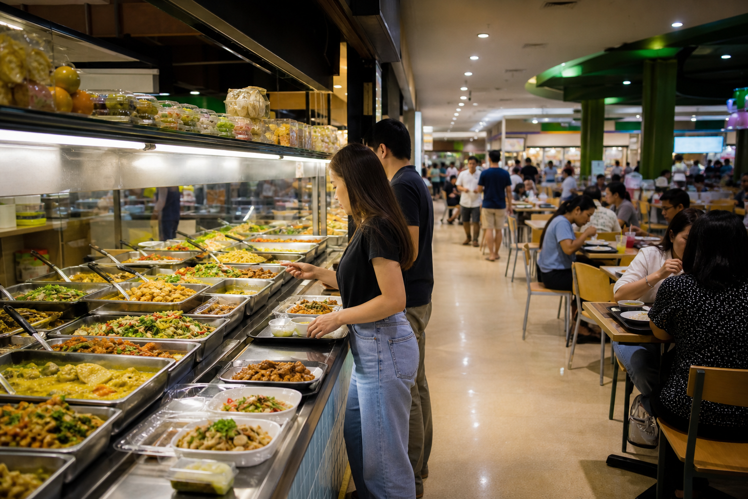 Affordable Food at Local Markets and Terminal 21