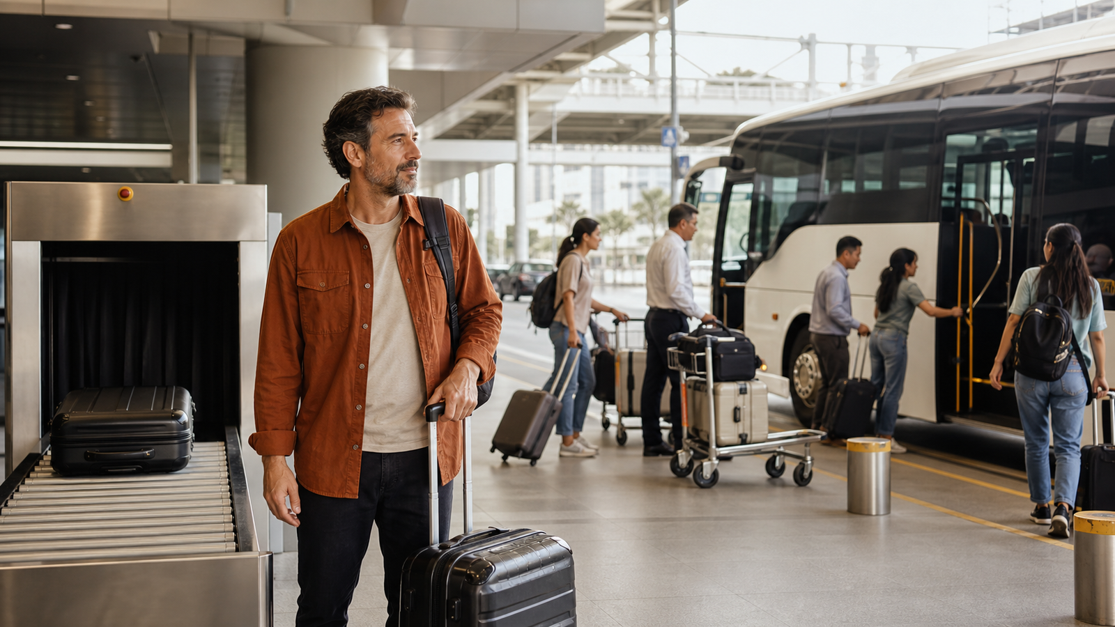 Airport Luggage, Bus and Airline Changes