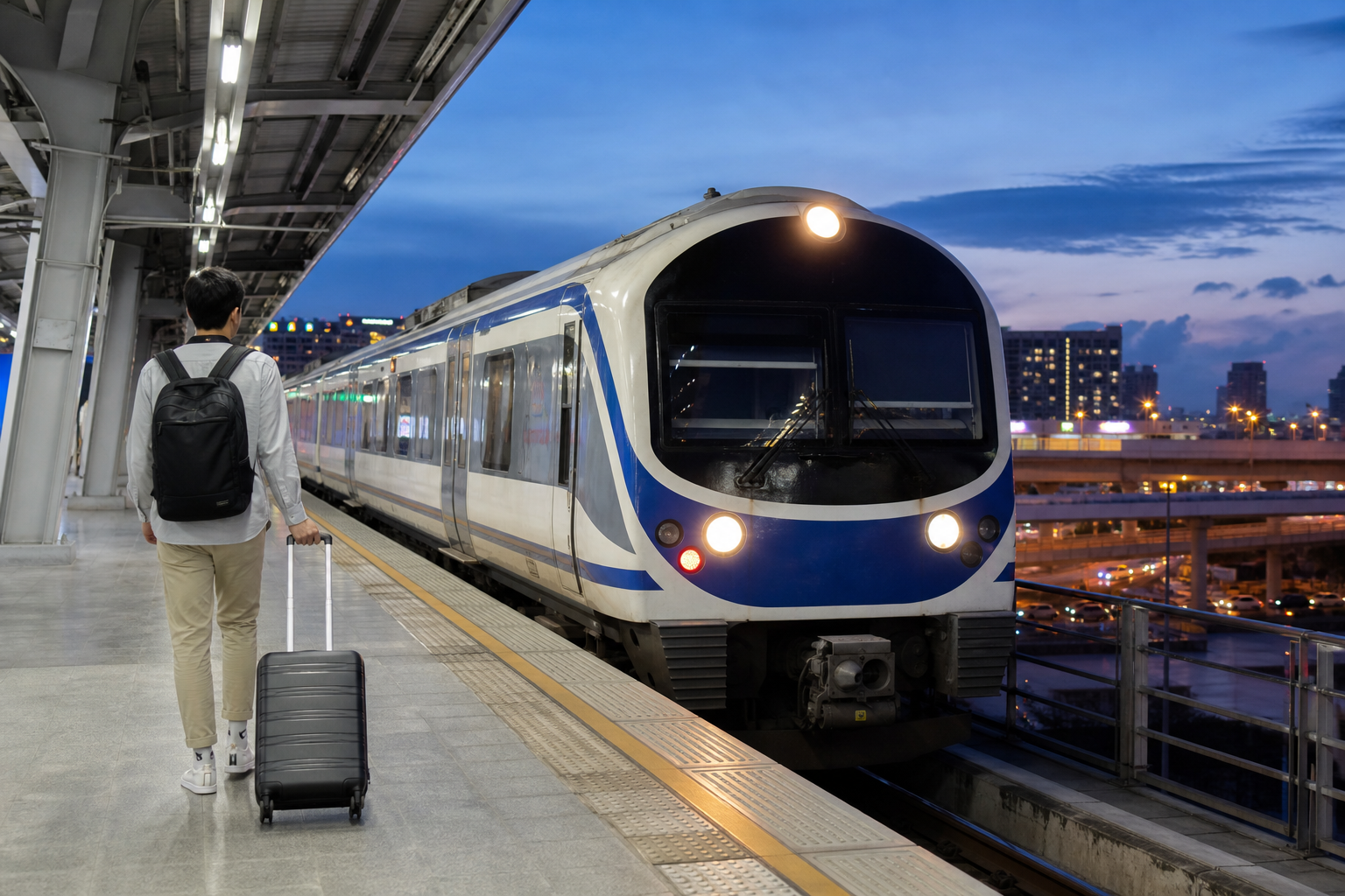 Airport Rail Link from Suvarnabhumi Airport to Bangkok