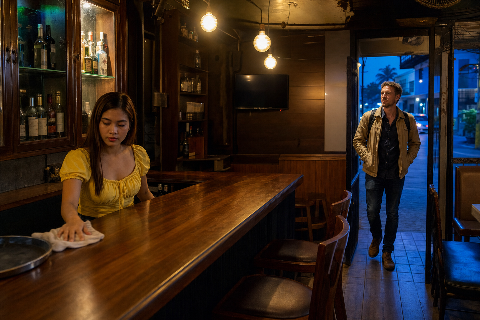 An Empty Angeles City Bar Sets the Scene