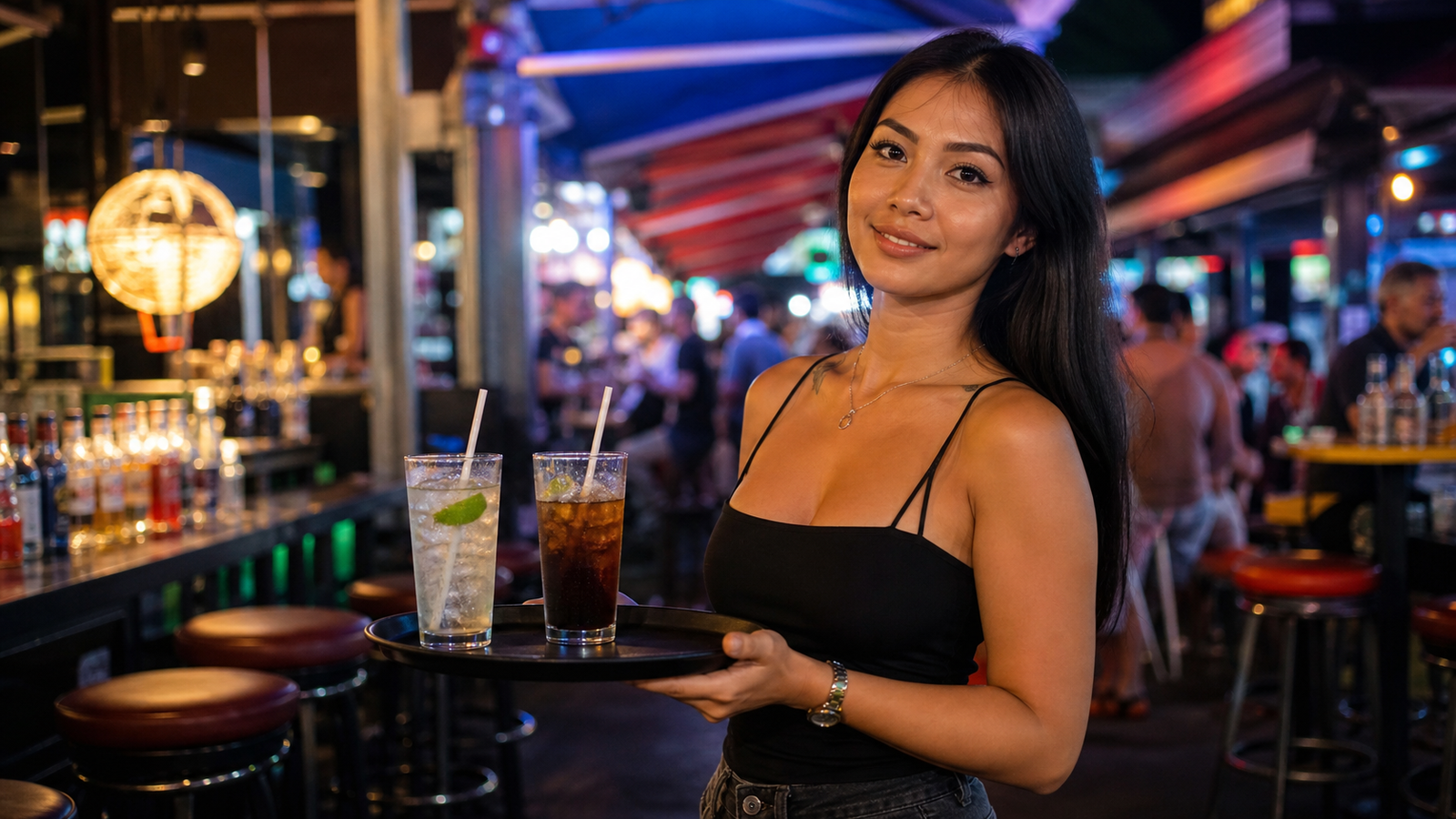 Anong From Phuket Waitress to Bar Girl