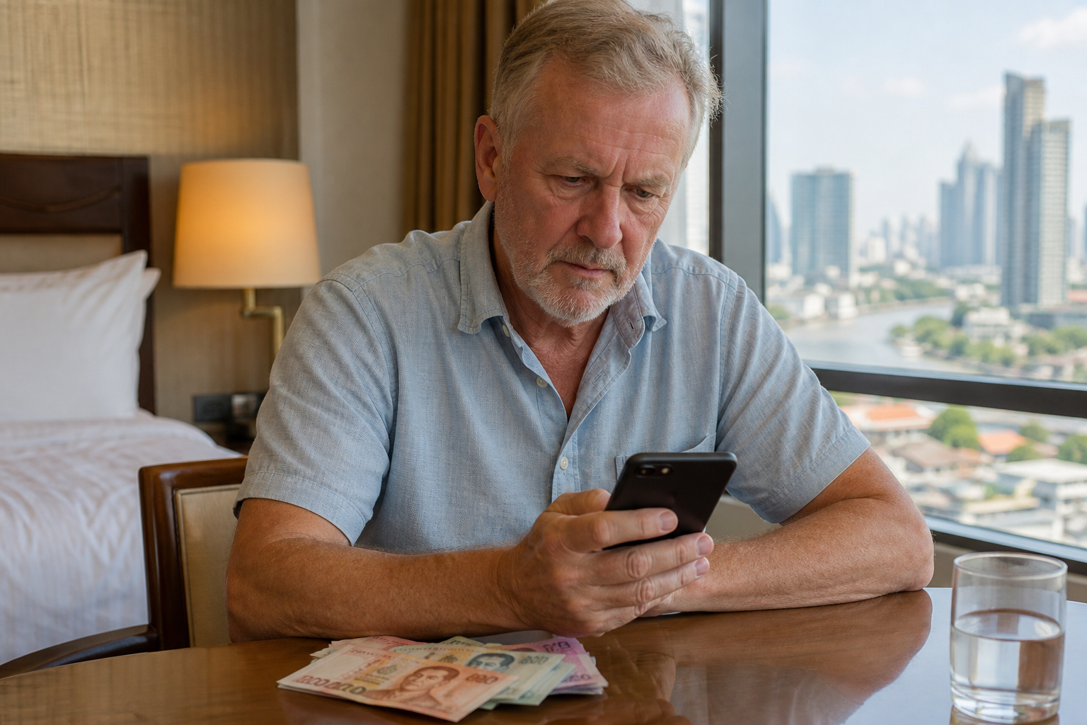 Another Man Sending Money