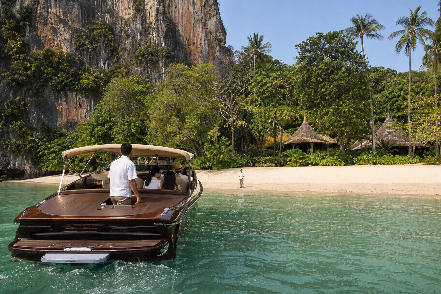 Arriving at Rayavadee on Railay Peninsula