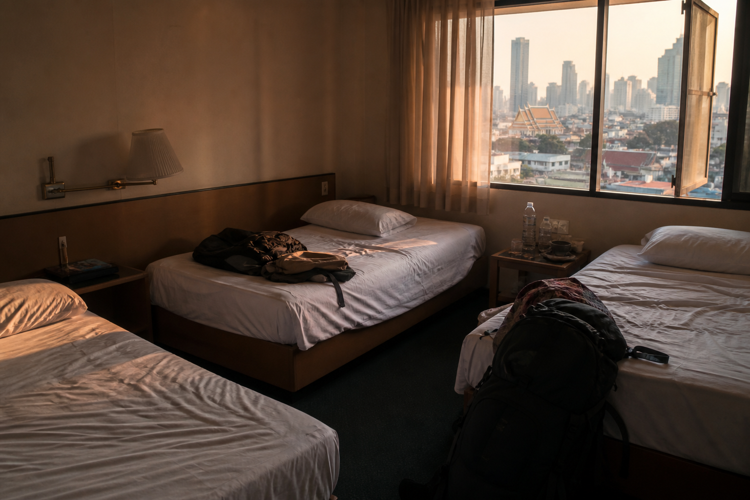 Arriving in Bangkok and Sharing a Room to Save Money