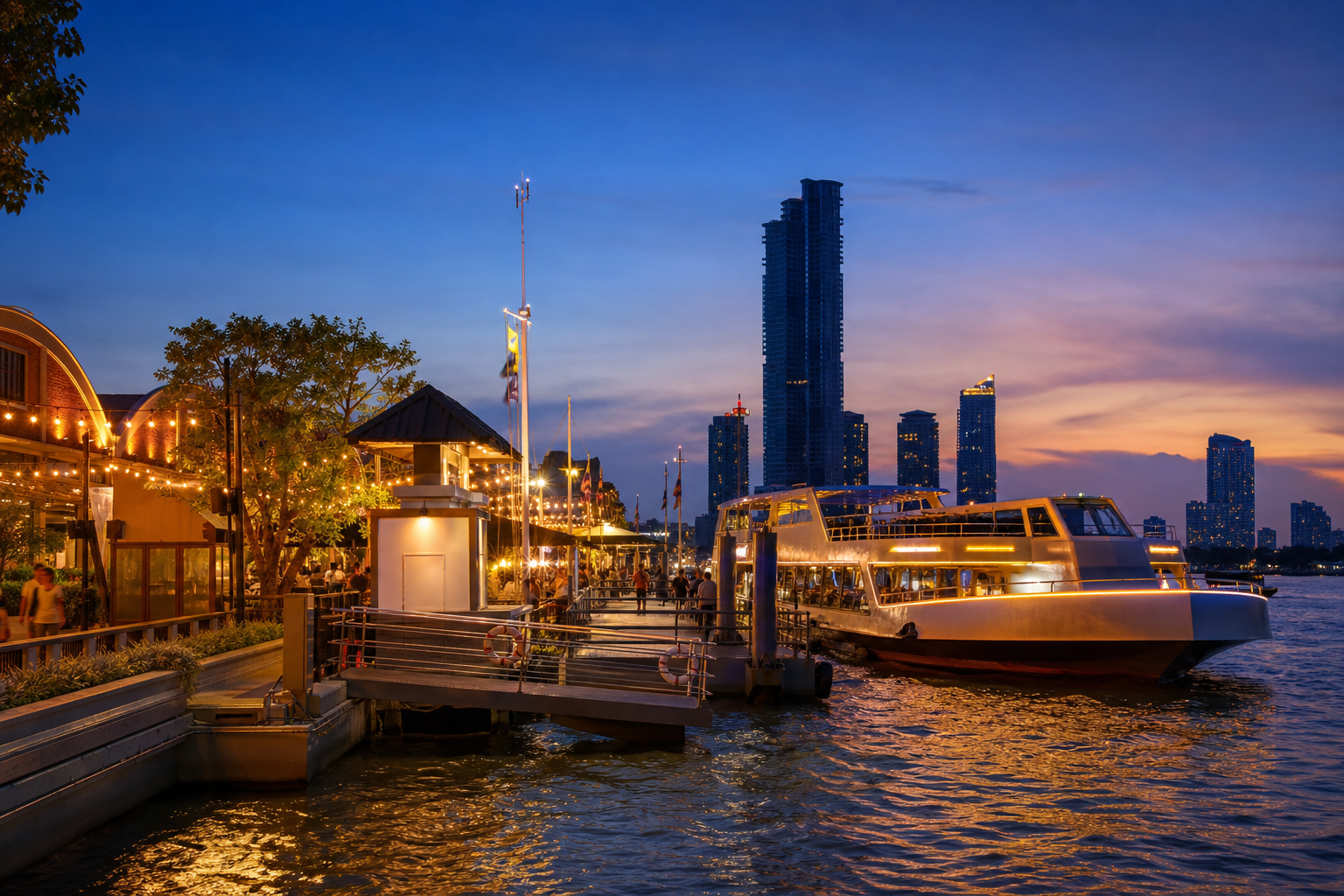 Where to Board the Dinner Cruise at Asiatique