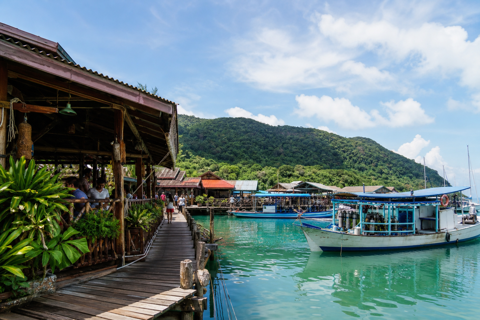 Bang Bao Pier for Diving Seafood and a Different Experience