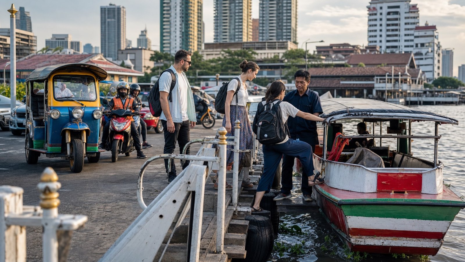 bangkok-boats-taxis-and-motorbikes
