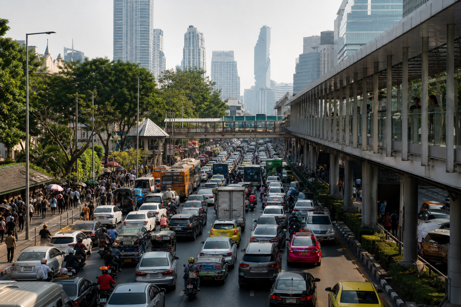 BTS SkyTrain and MRT Public Transport