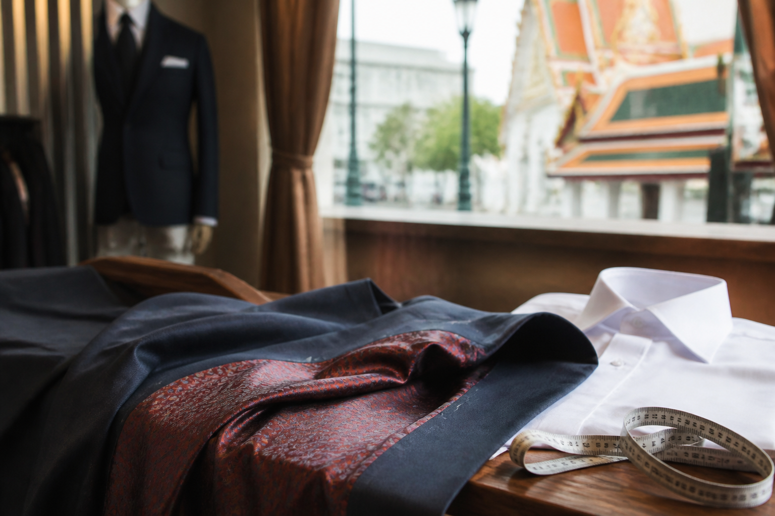Custom Lining and Shirt Details