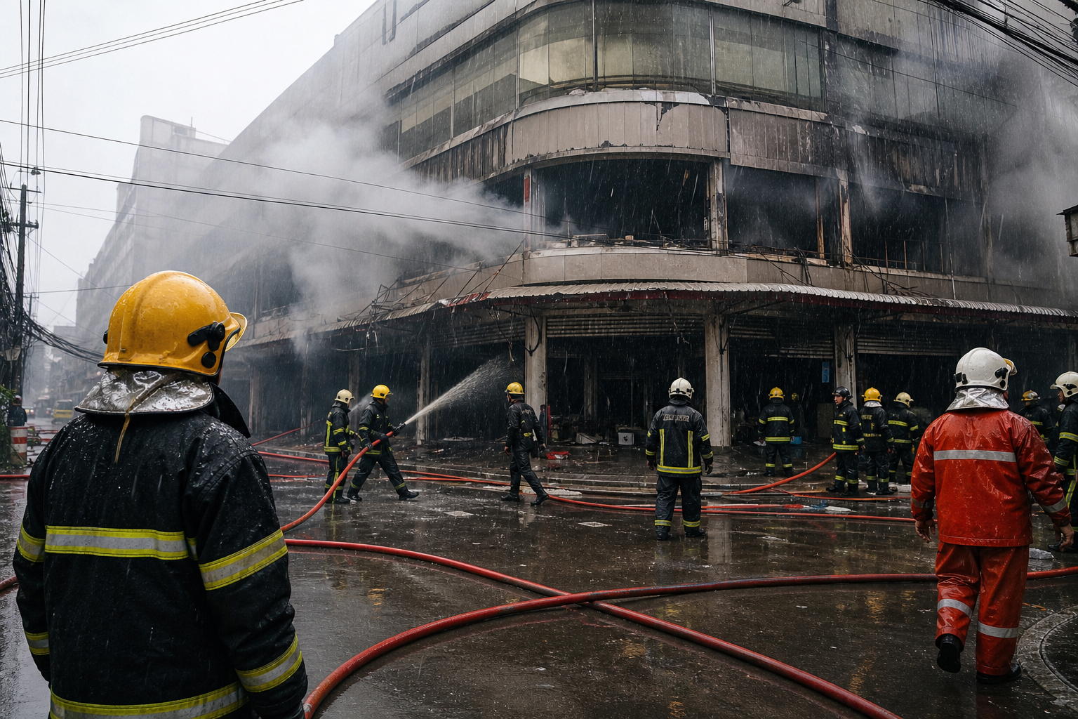 Bangkok Fire at Khlong Thom Center Flares Again
