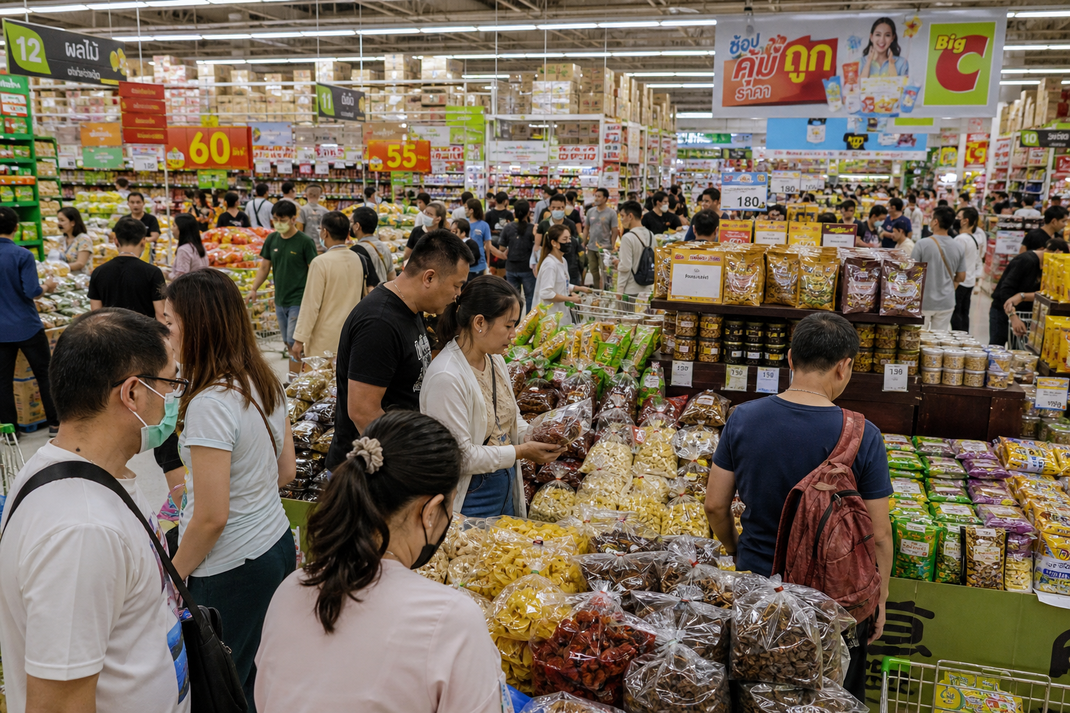 Bangkok Shopping Prices at Big C and Local Goods