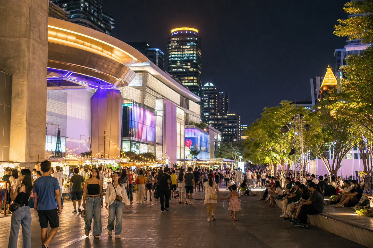 Silom Night Market and Saturday Evening Prices