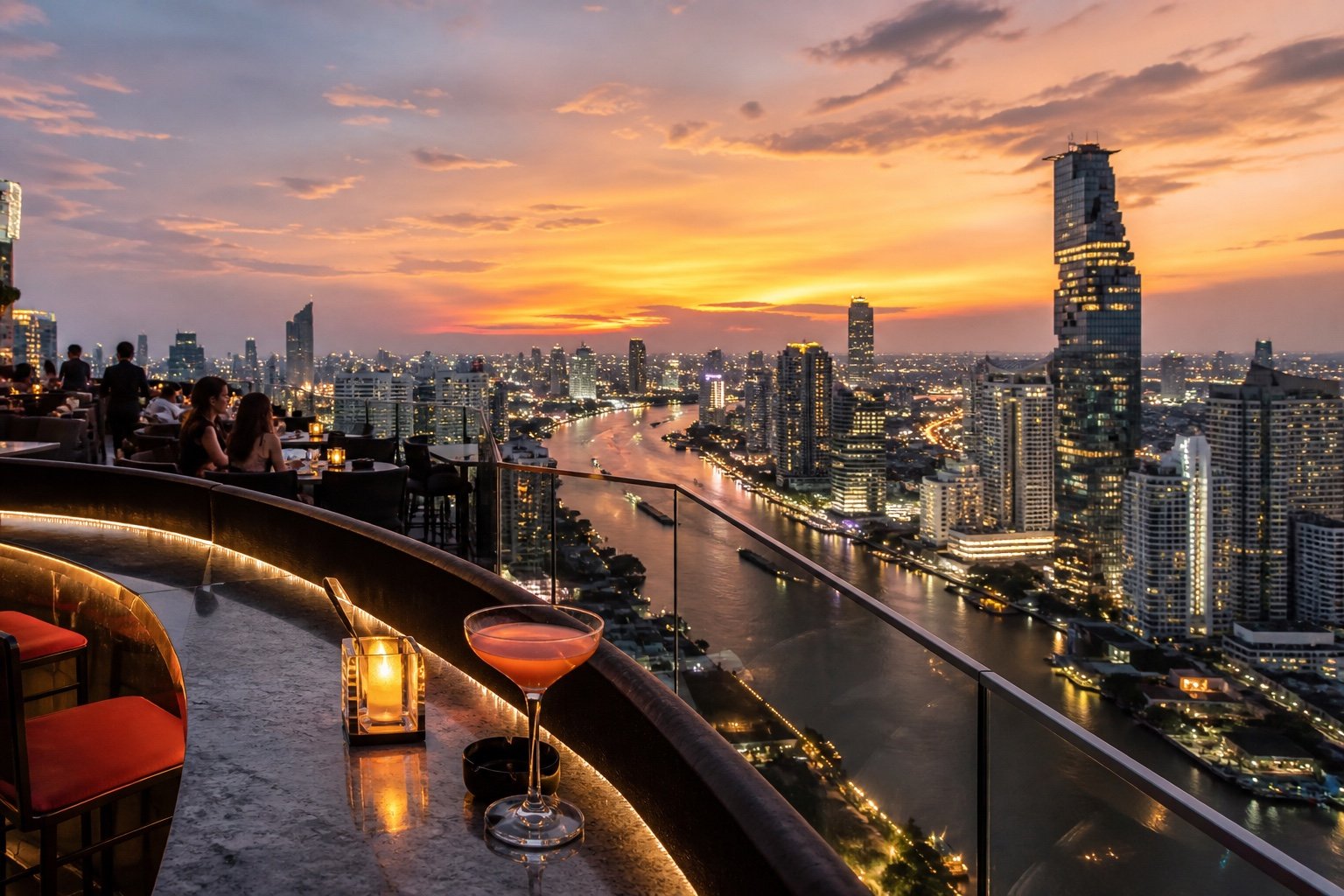 Bangkok Sky Bars and Upscale Nightlife