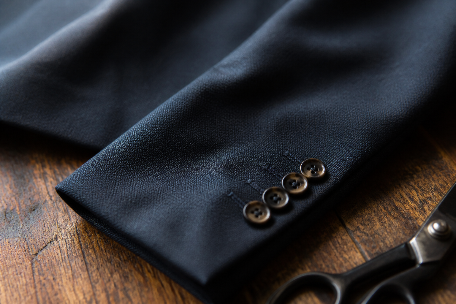 Suit Materials, Buttons, and Finish