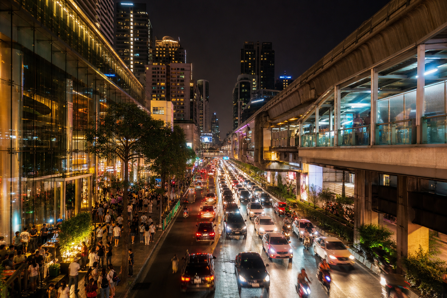 Bangkok Saturday Night in Sukhumvit