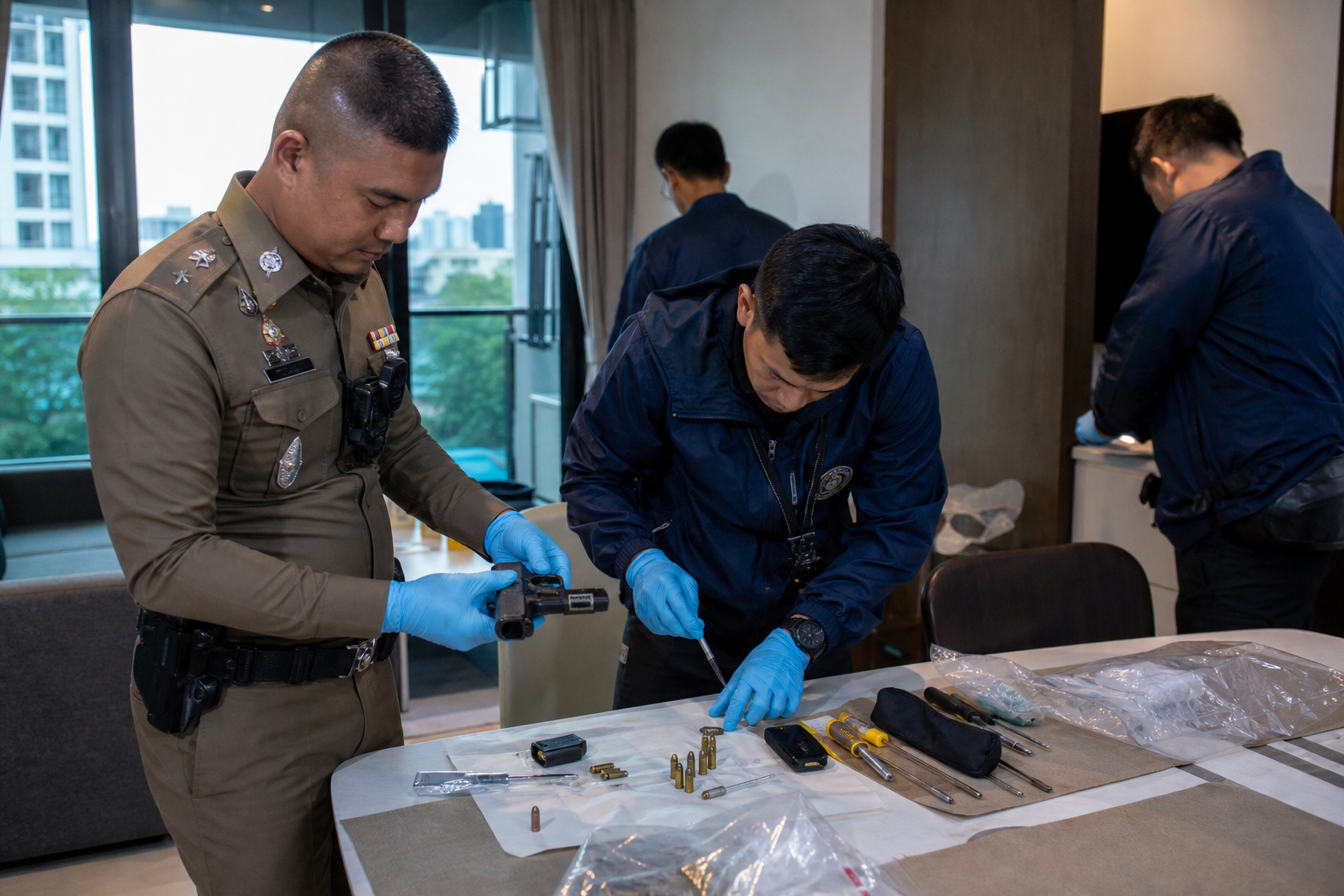 Bangkok Teenager Firearms Investigation