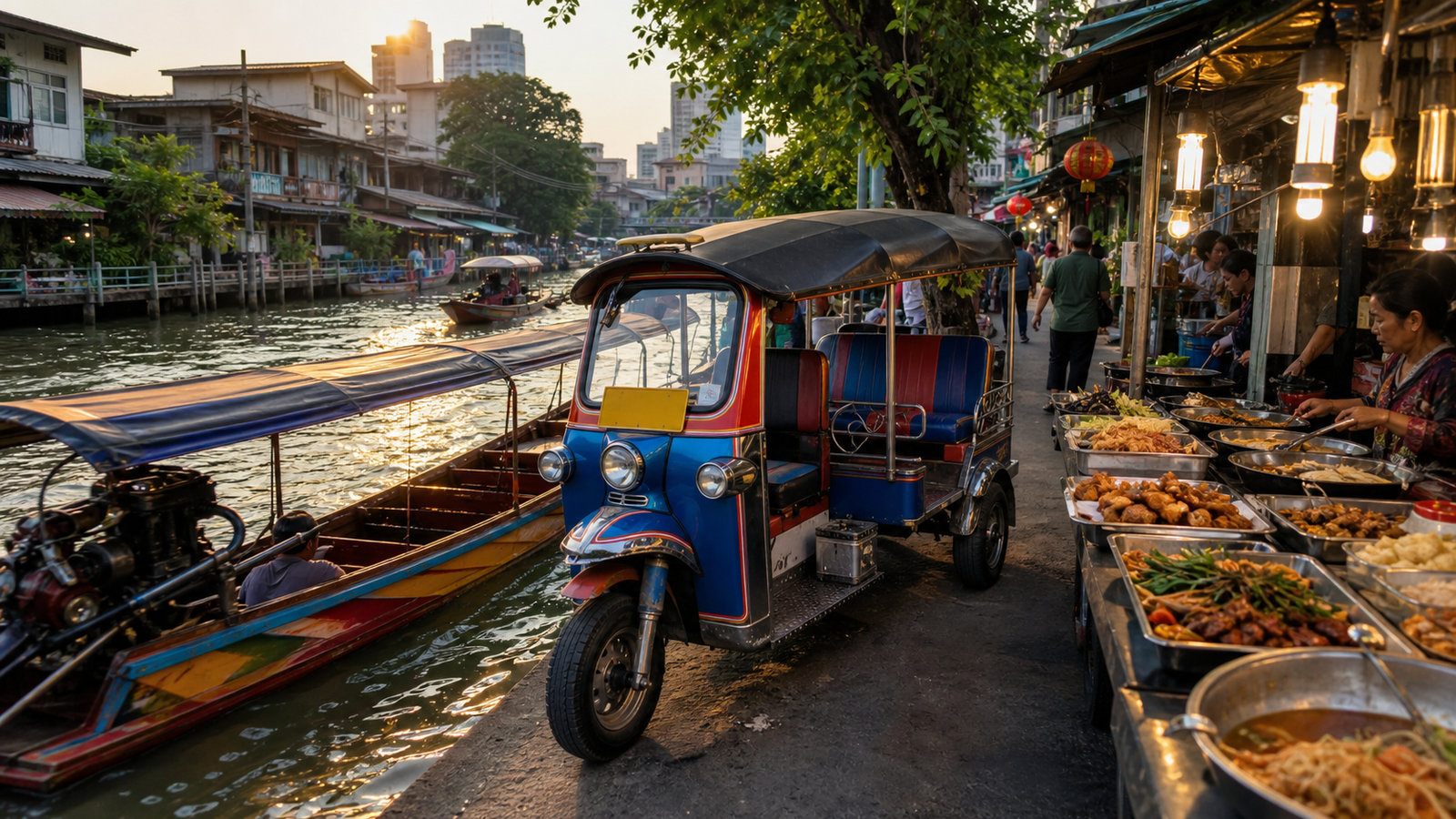 Bangkok Tuk Tuk Tours Canals and Chinatown Street Food