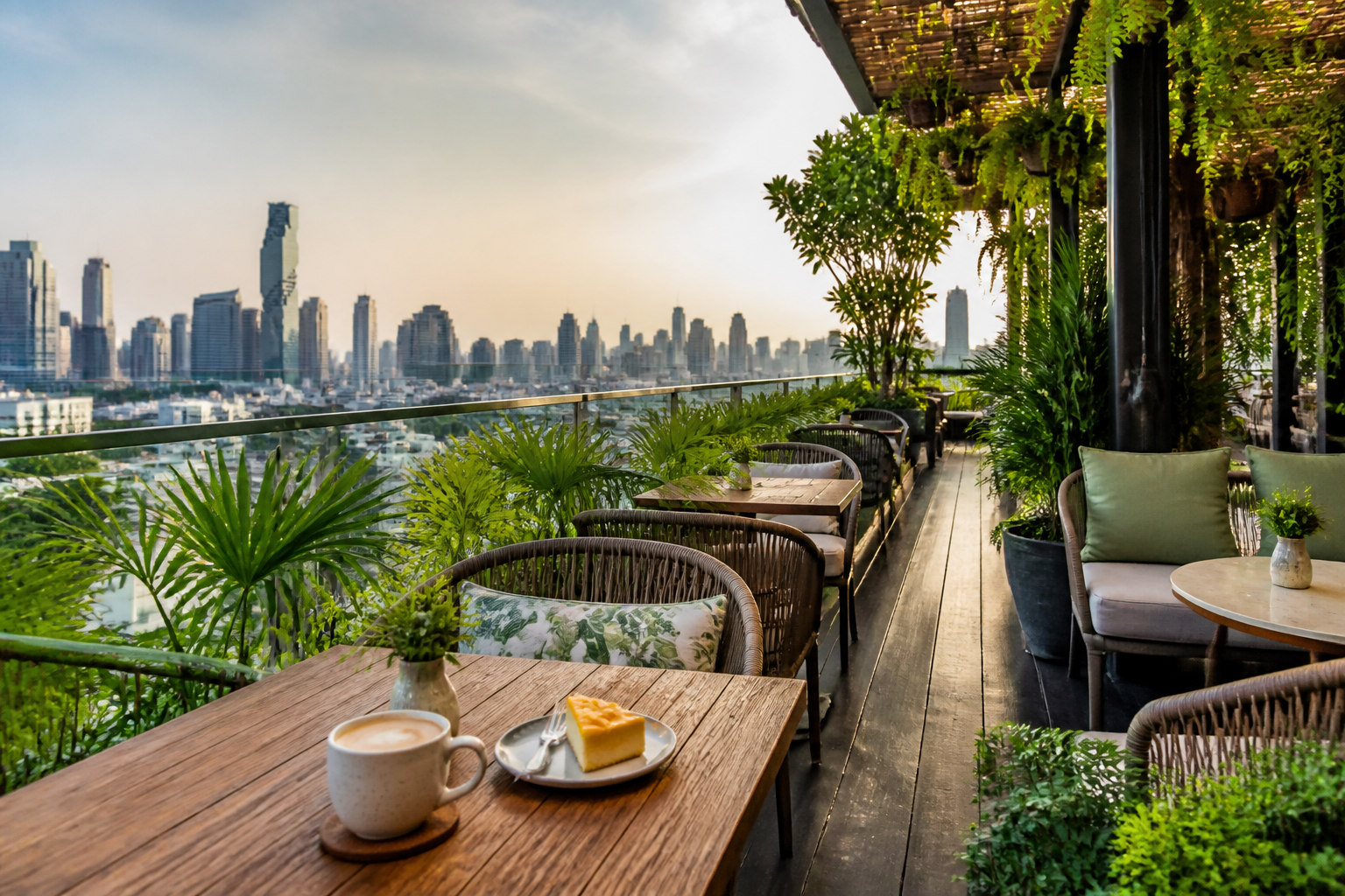 Bangkok Views, Water Features and Walking Paths