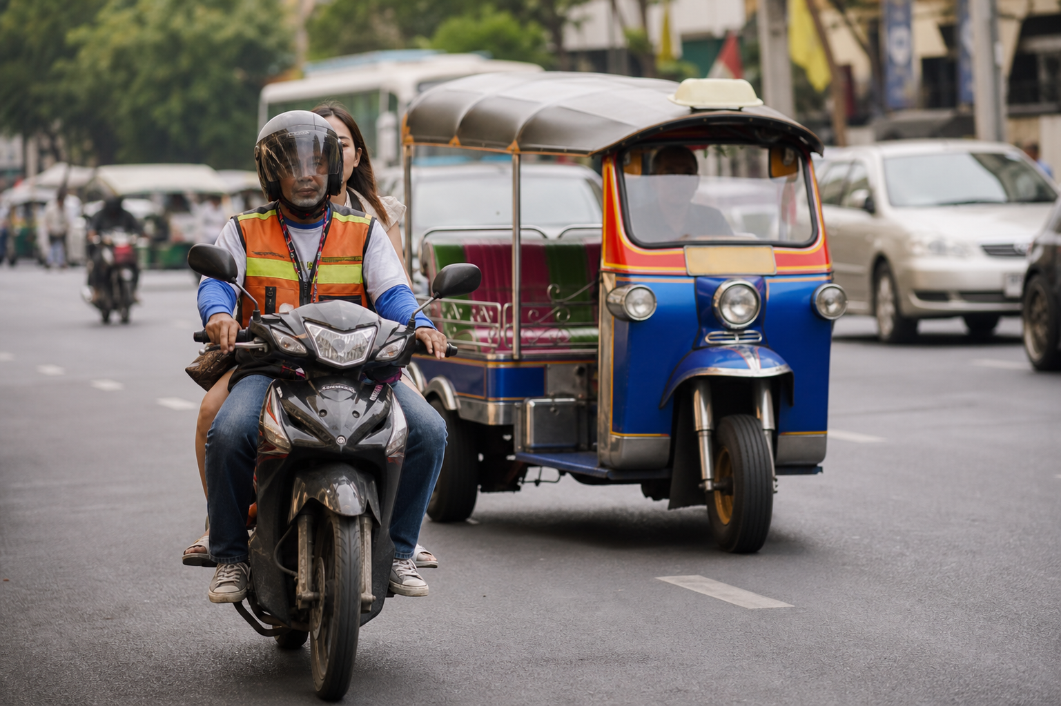 Walking, Running, and Biking in Bangkok