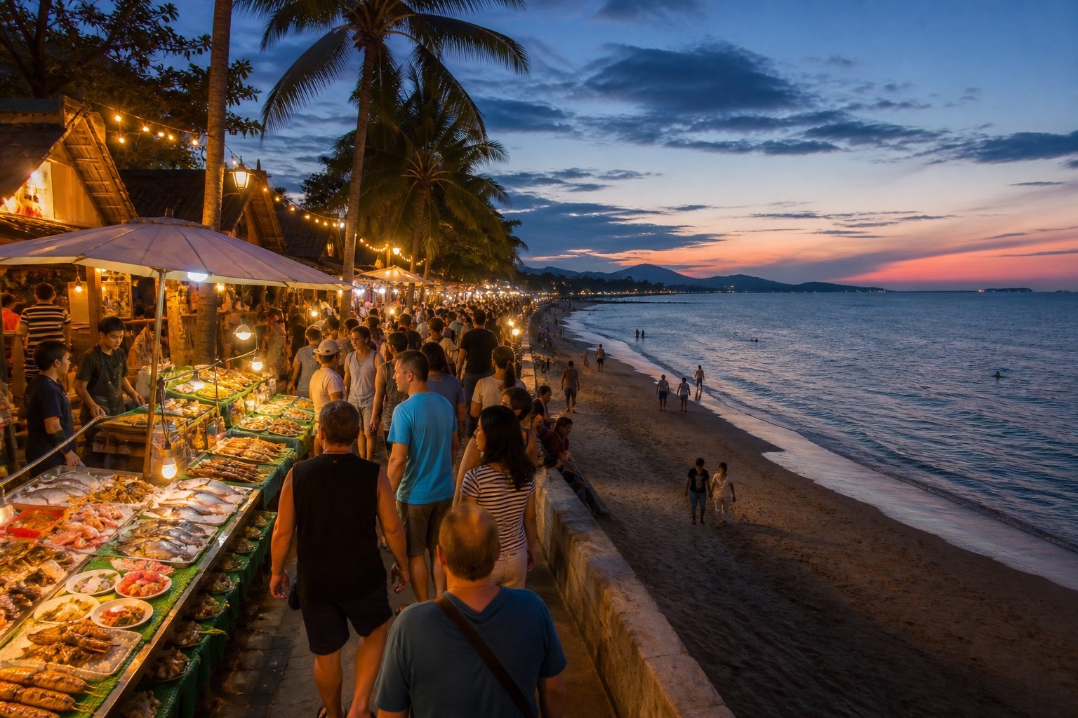 Bo Phut Beach Fishermans Village and Choeng Mon Beach