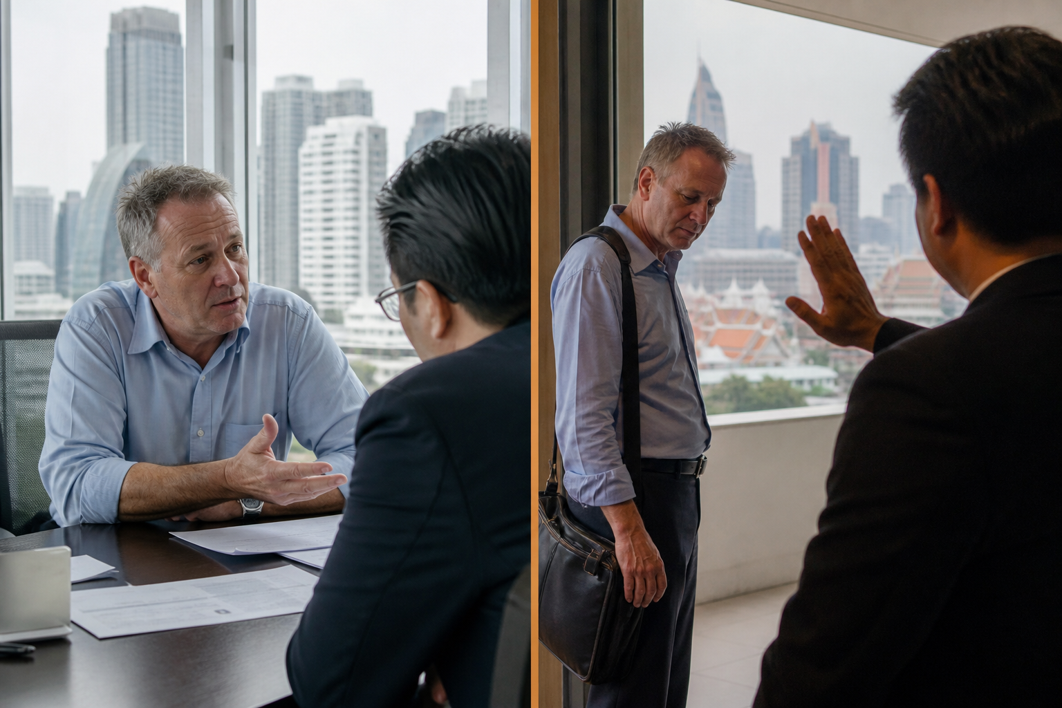 Business Meetings and a Difficult Goodbye